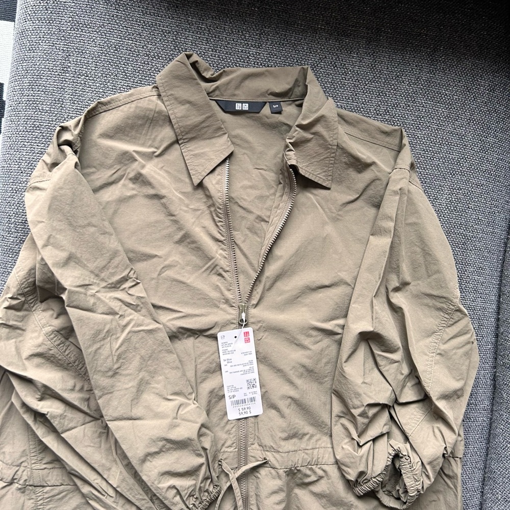 UNIQLO Khaki Zip-Front dress